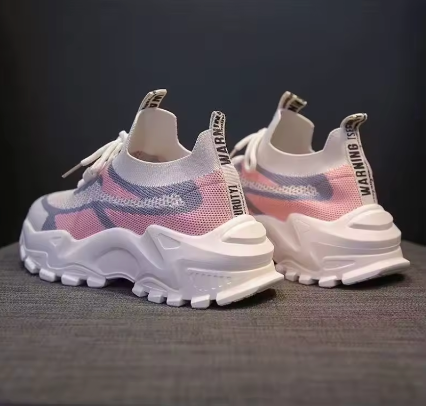 Flex Fusion – Lätta chunky sneakers i meshdesign