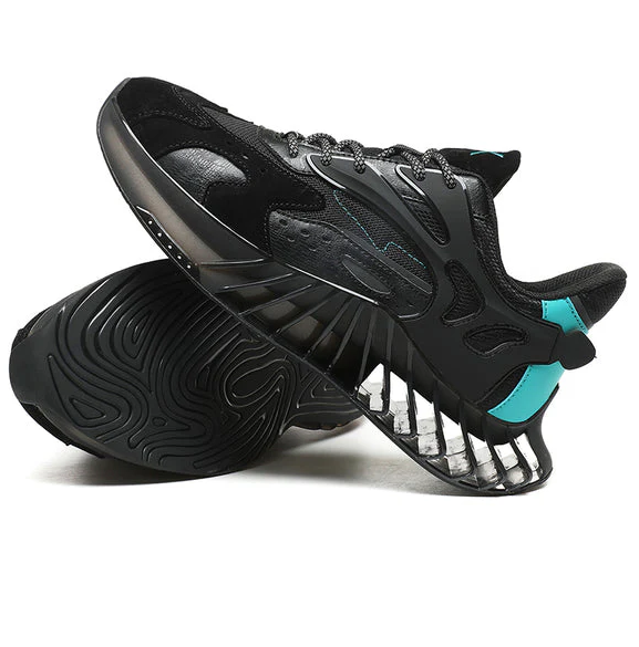 VOLT-X™ Blade Runner Sneaker – Svart/Teal Edition