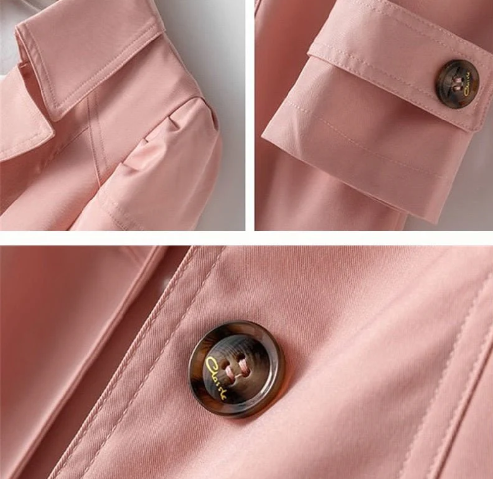 Klassisk trenchcoat med figursydd passform