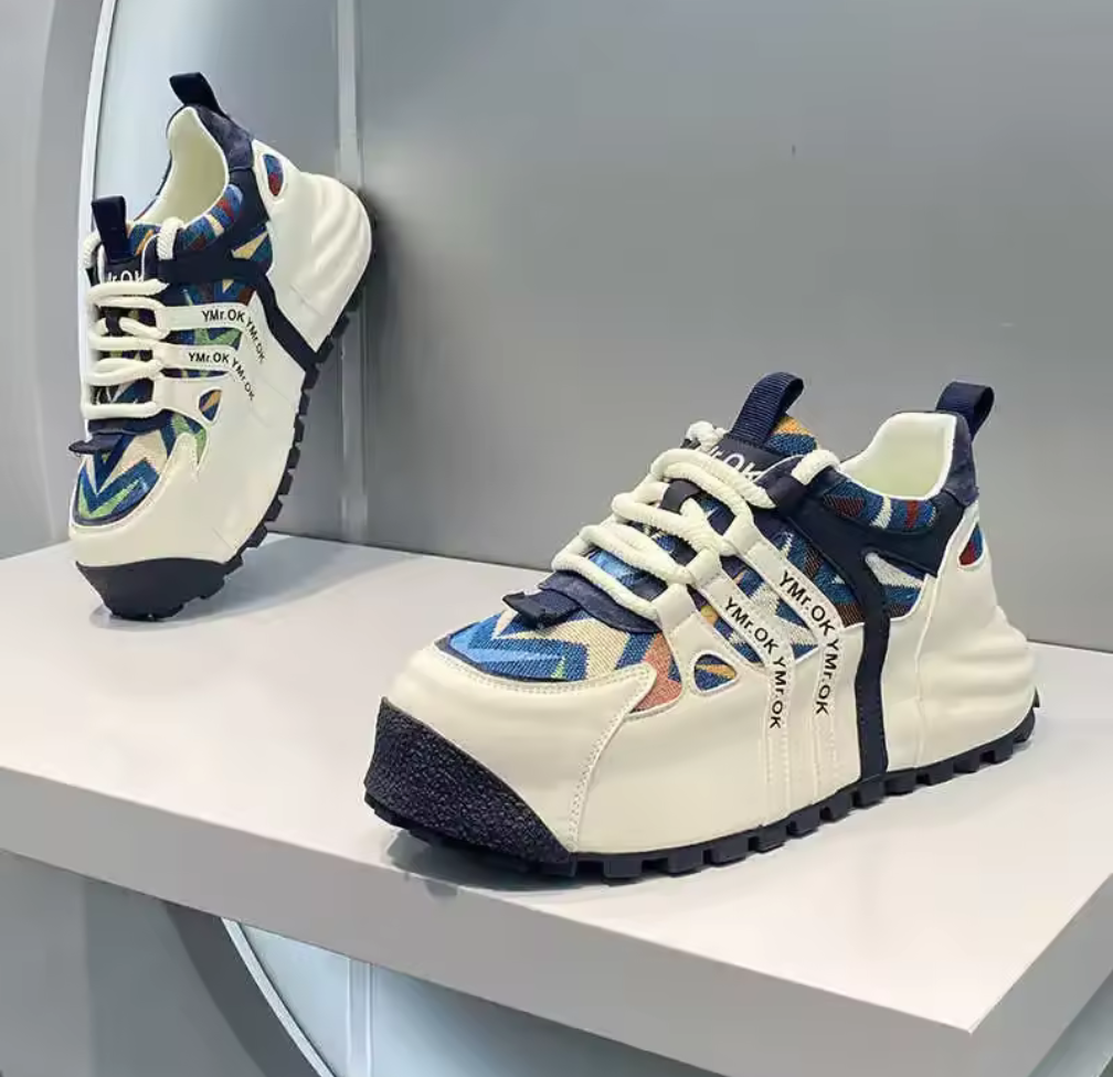 Chunky sneakers med mönster – färgstarka och sportiga statement-skor