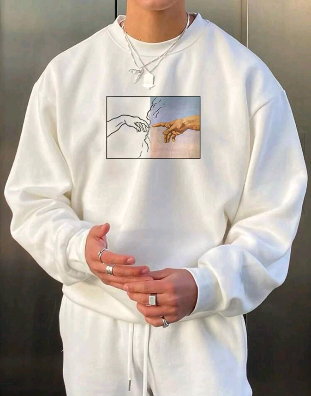 The Creation - Sweatshirt - vit