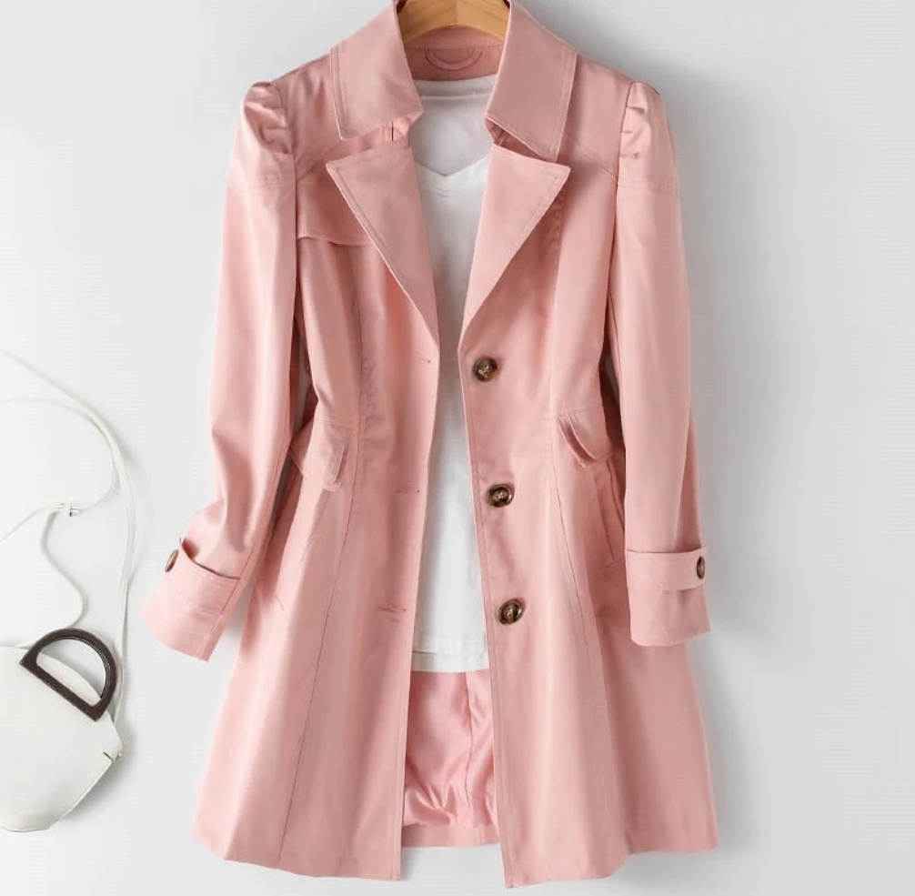 Klassisk trenchcoat med figursydd passform