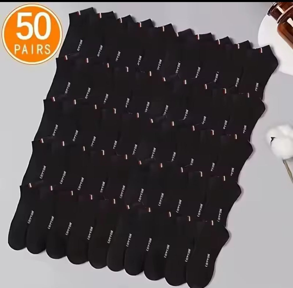 50-Pack Kvalitetsstrumpor – Maxad Komfort & Prisvärdhet i Ett