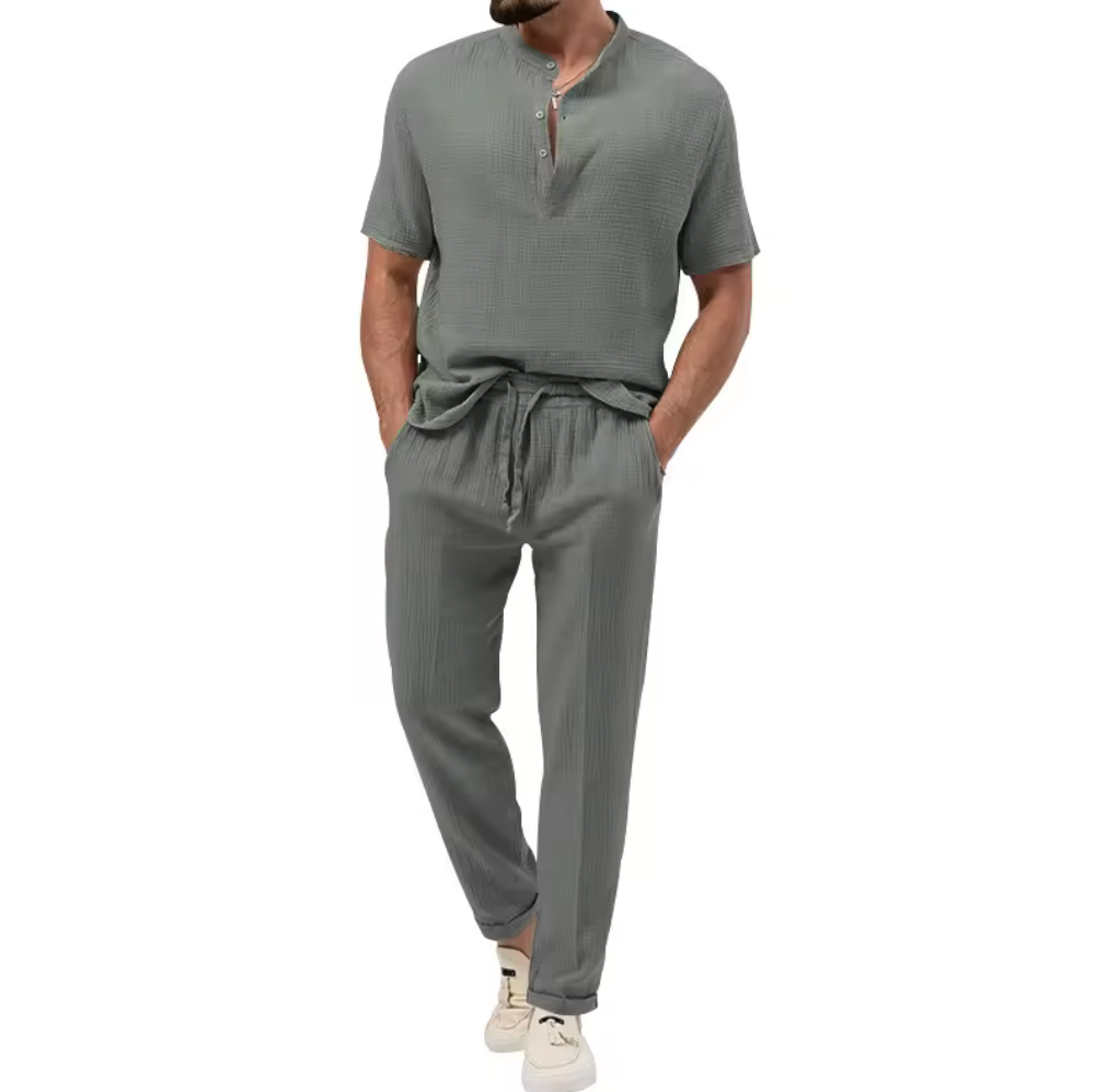 Stilrent och Luftigt Loungewear-set för Män
