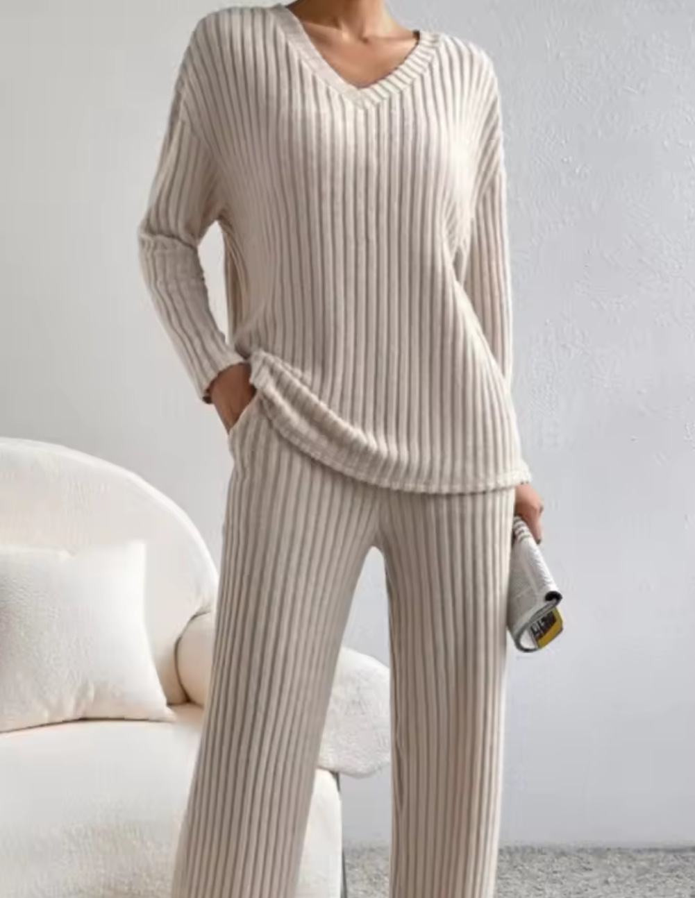 Mys, stil & komfort i ett – Ribbat loungset i flera färger