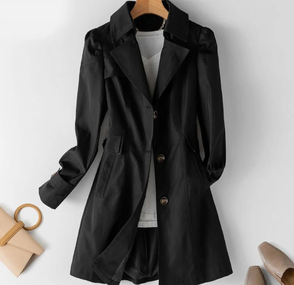 Klassisk trenchcoat med figursydd passform