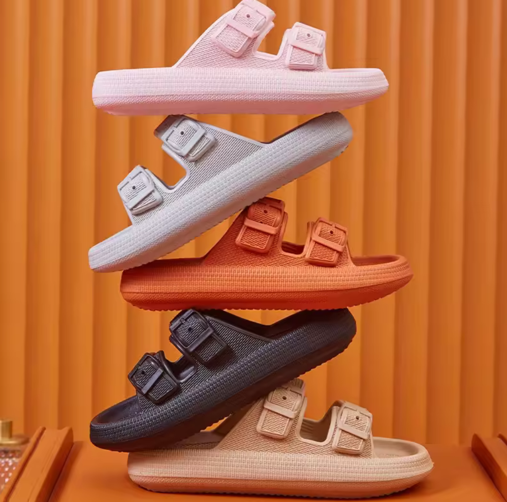 BuckleFlex Slides – Färgglad komfort med stilren edge