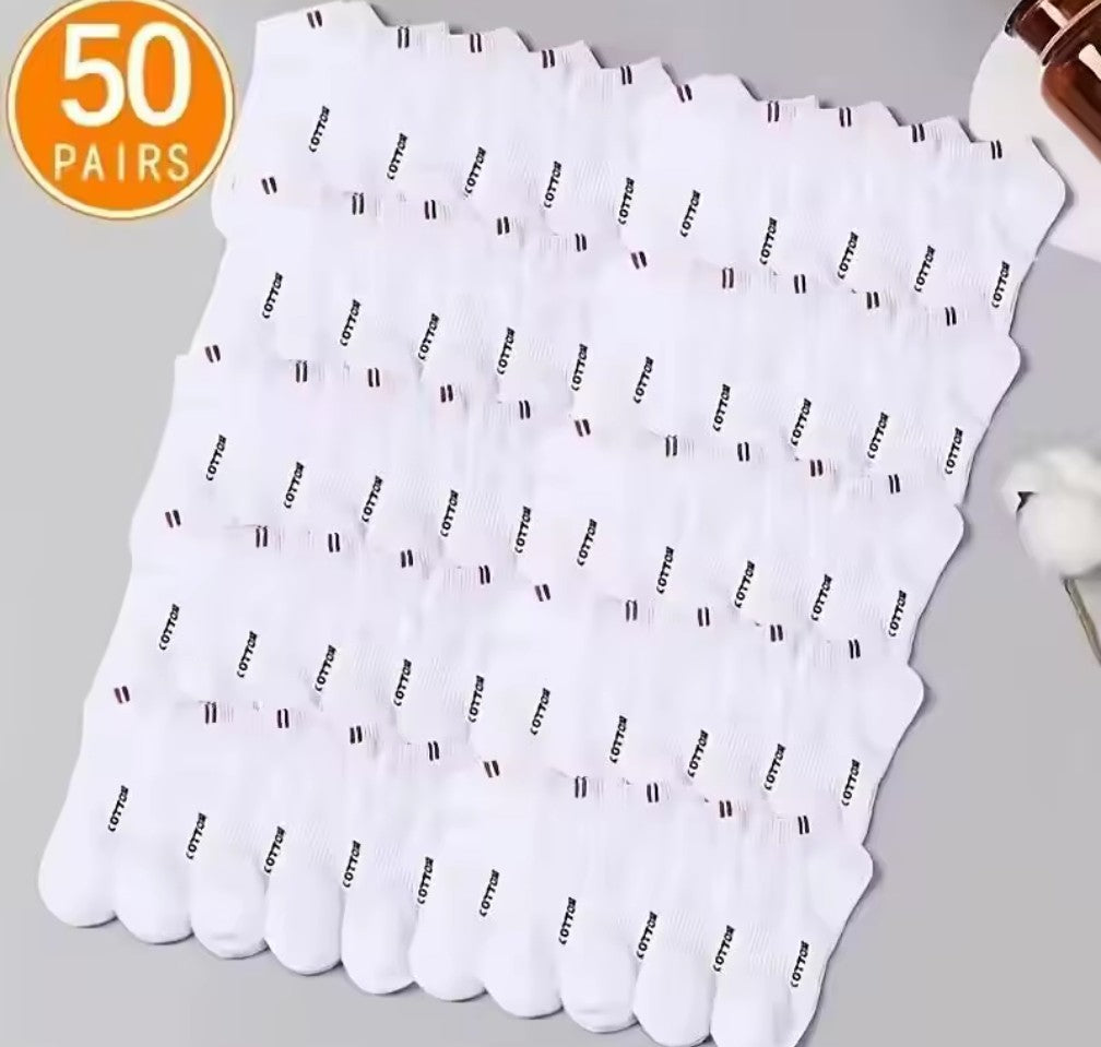50-Pack Kvalitetsstrumpor – Maxad Komfort & Prisvärdhet i Ett