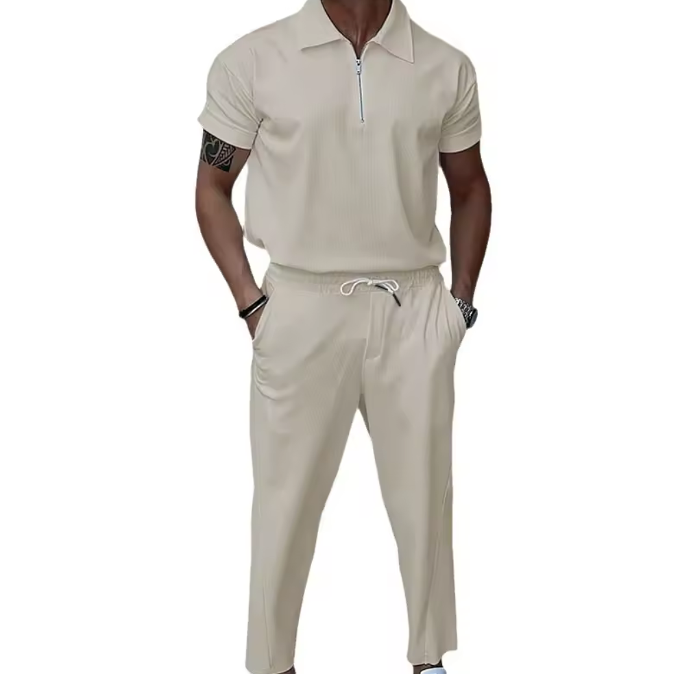 Elegant och Zip-Set - beige