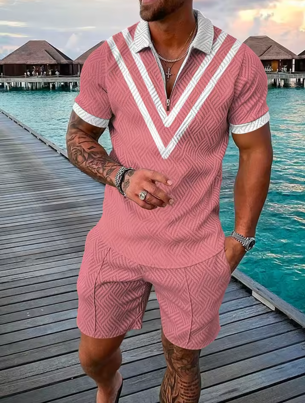 Sommarset i dusty pink – stil möter komfort i ett lyxigt uttryck