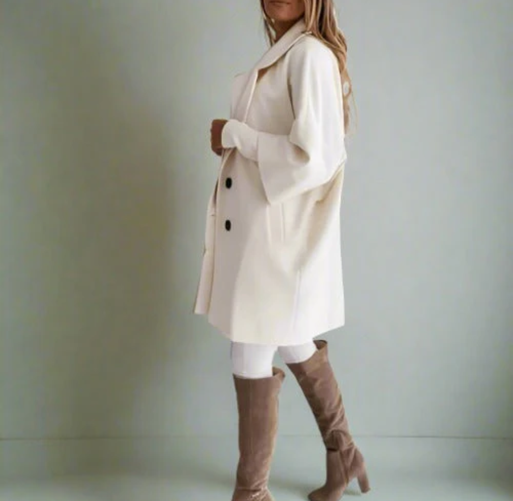 Korta pilotjackor med teddyfoder – Beige & Svart